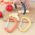 Kitchen gadget stainless steel banana slicer cucumber ham fruit and vegetable slicer. 