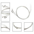 A104 Acoustic Guitar Strings 6Pcs/Set Copper Alloy Silver Plated String Guitar Parts Replacement 0.010-0.047. 