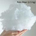 Soft Fiber, Polyester Synthetic Cotton Filling for Cushion, Pillow, Teddy Bear, Toy Stuffing filling for sofa pillow roof decoration ceiling cloud decoration (2.5 Kg)/ poly Fiber. 