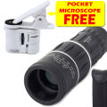 Monocular Telescope with FREE Pocket Microscope. 