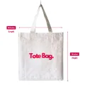 Heavy Duty Canvas Tote Bag - Plain - 37 cm (L) * 8 cm (W) * 41 cm (H). 