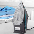 Migeet 2200W Steam Iron for Clothes with Rapid Even Heat Portable Electric Iron Hand-Held Clothes Ironing Machine For Travelling Business Trip, Scratch Resistant Stainless Steel Sole Plate, Self-Cleaning Function. 