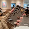 Cute 3d bear For Samsung  A03s A04 A05s A06 A07 A10s A11 A12 A13 A14 A15 A16 A17 5G A20 A30s A21s A50 A51 A52 A54 A55 A56 M13 M14 M21 M31 M32 S7 Edge S8 S9 Plus S10 S20 FE S21 S22 S23 S24 S25 Ultra Back Cover for girls. 