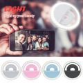 Universal Mobile Phone Fill Light Beauty Selfie Light LED Ring Artifact Live Girl Woman Photography Props Flash Camera Light. 