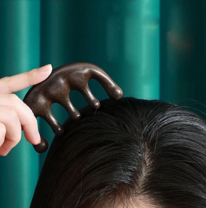 Natural Wood Massage Comb - Stimulate Your Scalp and Relax Your Mind