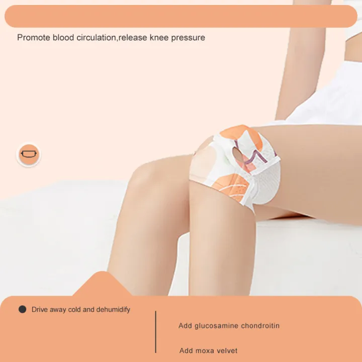 6Pcs Winter Hot Compress Warm Knee Pads Knee Self-Heating Patches Disposable Warm Knee Brace Patch Keeps Leg Warmer Stickers