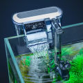 Migeet External Fish Tank Aquarium Filter Waterfall Suspension Hanging Filter Low Noise Filtration Aeration Adjustable Flow Rate with Surface Skimmer. 