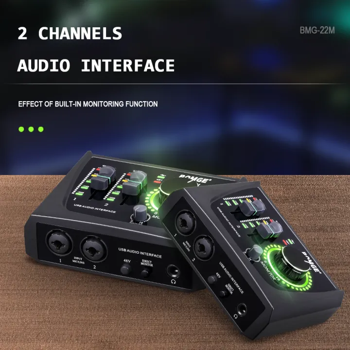 BOMGE%20mini%202%20Channel%20USB%20Audio%20Interface%20for%20Recording,%20Streaming%20and%20Podcasting,%20with%20XLR/48V%20Phantom%20Power%20,Studio%20Quality%20Audio%20Interface%20for%20Guitarist,%20Vocalist,%20Podcaster%20or%20Producer%20-%20Image%202