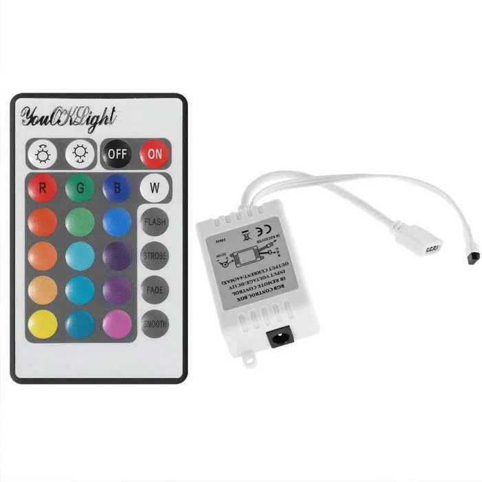 Led Early Control Box RGB LED Light Control Box w/ IR 24-Key Remote Control (DC 12V) | Daraz.lk