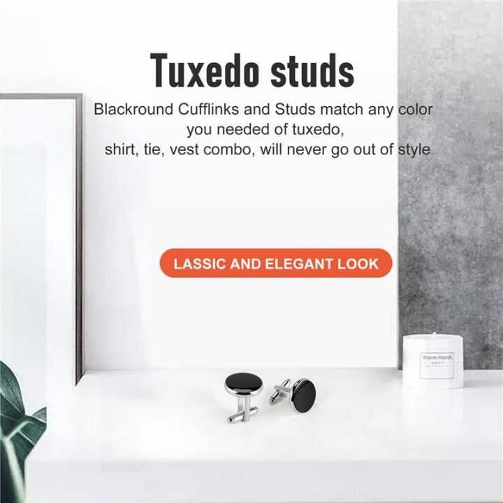 Cufflinks%20and%20Studs%20Set%20for%20Tuxedo%20Shirts%202%20Cufflinks%20and%206%20Studs%20-%20Image%203