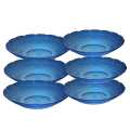 6Pcs Glass Plate Color. 