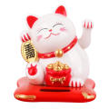 Solar Maneki Neko Lucky Cat Welcome Chinese Lucky Cat Wave Blessings Lucky Cat Pattern Home Decoration Car Interior Car Accessories Gift. 