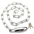 Security Chain With Padlock Chain Lock 2 Keys- (26 Inch Length). 