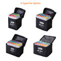 30/40/60/80 Colors Alcohol Markers Set Double Tipped Colored Pens Fine Point Art Markers Packed in Cloth Bag for Kids Adult Coloring Drawing Illustrations Artist Sketching. 