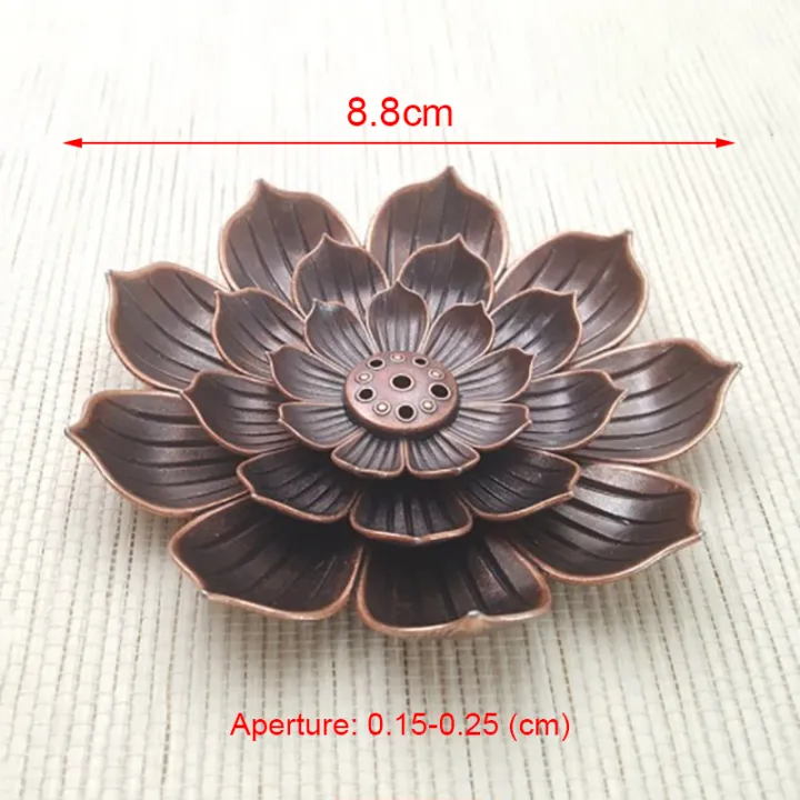 Alloy%20Incense%20Burner%20Stick%20Holder%20Plate%20Burner%20Plate%20Buddhism%20Coil%20Lotus%20Censer%20-%20Image%202
