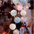 2.2M 20 Cotton Ball String Fairy Night Lights USB LED Bulb Bedroom Party Decoration / Birthday Festive Atmosphere Layout Photographic Props 1Pcs. 