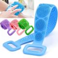 Shower Back Scrubber Silicone Exfoliating Body with Handle Bath Belt Body Scrub Body Massage Brush Cleaning Strap Bathing Tools. 