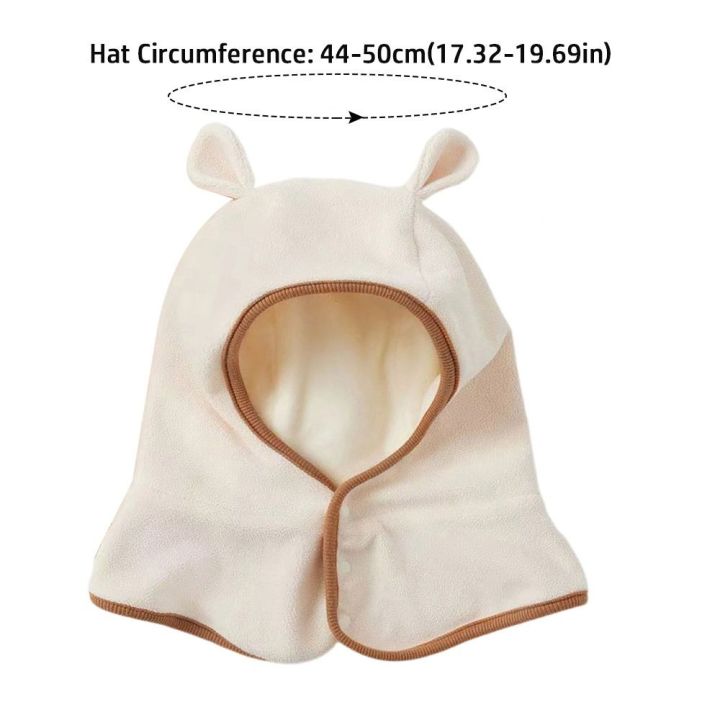 Warm%20Cute%20Ears%20Baby%20Hat%20Scarf%20Set%20Integrated%20Windproof%20Ear%20Protection%20Hat%20Polar%20Fleece%20Coldproof%20Newborn%20Beanie%20Caps%20Gift%20-%20Image%202