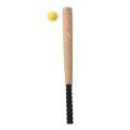 EVA Foam Cricket / Baseball Bat and Ball Set for Kids - 60cm Wooden Texture. 