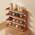New Tea Cup Rack Kitchen Storage Rack Floor Multi-layer Multi-functional Storage Hot-selling Bookshelf Layered Shelf Storage Cabinet. 