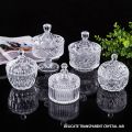 Glass Candy Tray With Lid, Clear Crystal Storage Jar, Fruit Tray, Cookie Jar For Food Storage And Organization, Suitable For Kitchen, Office, Home Decor, 1 Piece Set. 