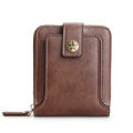 Small Men's Wallet Retro Bifold Wallet Credit Card Holder Bifold Wallet Mens Leather Wallet RFID Blocking. 