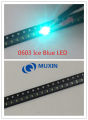【GlobalTrendz】100pcs/led SMD Luminous tube 0603 Ice Blue LED Lamp bead 1608 Clear Blue SMD 0603 light emitting diode. 