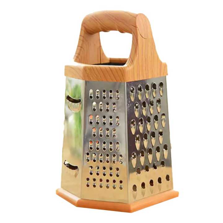 Kitchen Stainless Steel 6-sided Blades Cheese Vegetables Grater Carrot Cucumber Slicer Cutter Box Container Kitchen Tools Cocina