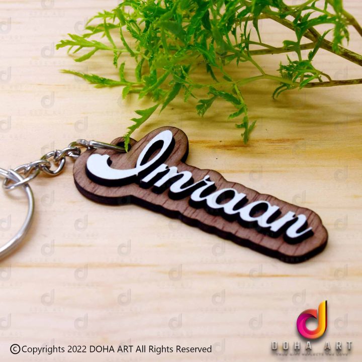 Customized Name Key Tags, Emboss Letter Key tag, Personalized Wooden Key Tags, Key Chain, Key Ring