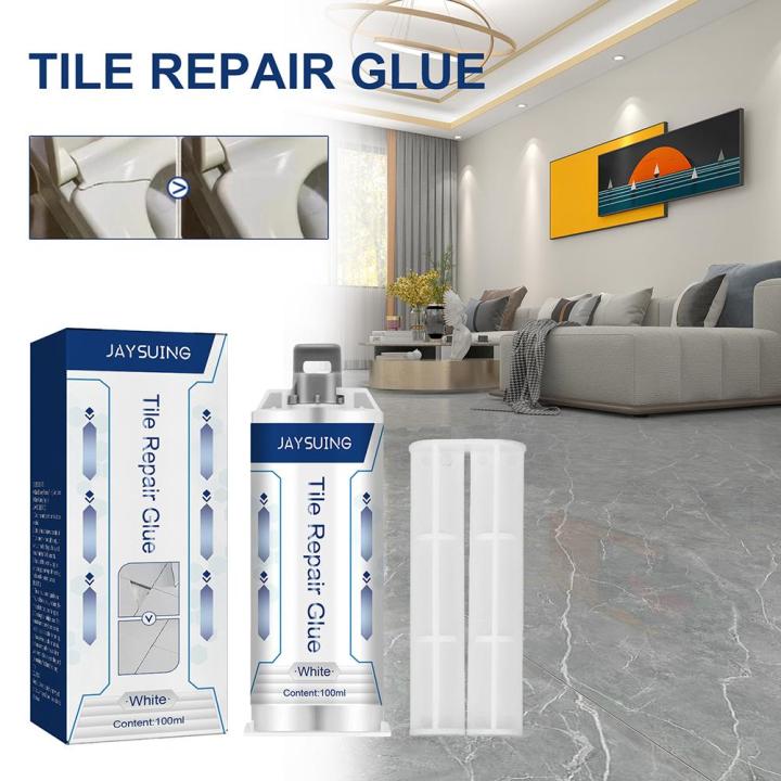 100ml Tile Repair Glue Ceramic Special Repair Adhesive Crack Damage Repair Agent For Wash Basin Sink Toilet Waterproof Glue B0j2