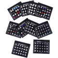 24Pcs/Set Magnetic Non-Piercing Clip Round Rhinestone Stud Earrings Jewelry ANLAN. 