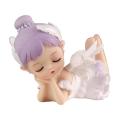 Cute Angel Figurines Resin Girl Statue Realistic Cartoon Mini Car Ornament Angel Statue Children Bedroom Decor 3 Styles. 