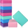 Yoga Blocks Eva Non-Slip Foam Exercise Blocks, Yoga Brick Foam Block, for Men and Women Fitness, Gym Workout, Foam Blocks, Long Lasting Durability, Comfortable. 