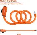 ROCKBROS Bike Lock Cable 4 Feet Bicycle Cable Lock with Mounting Bracket 2 Secure Keys 1/2 Inch Diameter. 
