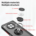 Lenuo Anti-fall Fashion Protective Phone Case For Huawei nova 8i Casing Multifunction Car Magnetic Shockproof With Ring Stand Back Cover. 