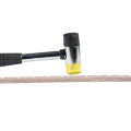Double Face Soft Touch Hammer Black Plastic Coated Grip Double Head Rubber Hammer Handheld Tool DIY Tool For Leather crafters Guitar Luthiers. 