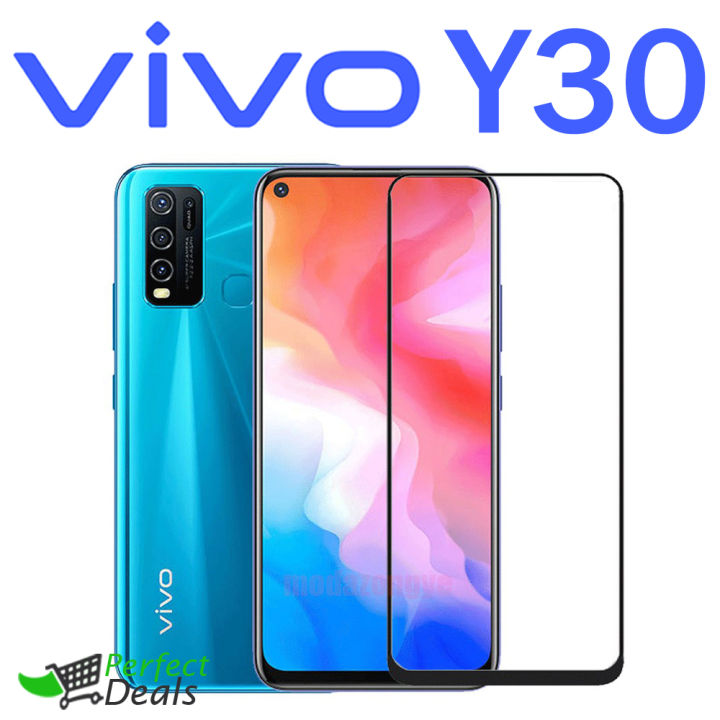 Perfect Vivo Y30 Screen Protector Full Covering Extra Protection Full Glue 9D Tempered Glass for Vivo Y30
