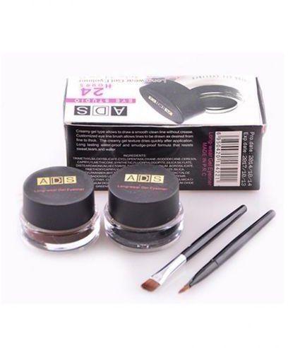 ADS Gel Eyeliner And Eyebrow Filler - Black And Brown