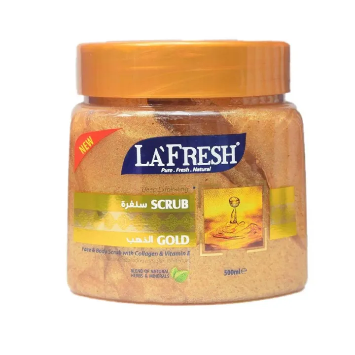 Lafresh%20Gold_Scrub%20500ml%20Face%20&%20Body%20Scrub%20with%20Collagen%20&%20Vitamin%20E%20-%20Image%203