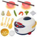 Role playing kitchen smart spray rice cooker toy cooking kitchen set play house cooking (no battery required). 