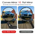 WEST BIKING Bicycle Rear View Mirror 360 Rotate Adjustable Back Sight Reflector 18-25MM MTB Bike Handlebar Mirrors. 