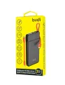 10000 mAh Quick Charge Power Bank with built-in charge cable. 