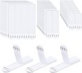24 PCS Hanging Strips Damage Free Wall Hanging Strips Removable Adhesive Large Size Strips for Frame Hanging Home Decor. 