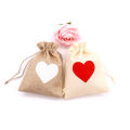 10x14cm Linen Drawstring Bag Vintage Natural Burlap Gift Candy Bags Wedding Candy Bags Jute Gift Jewelry Pouch. 