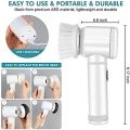 5in1 Rechargeable Magic Brush Handheld Scrubber 360 Degree Rotate with 3 Replaceable Multipurpose Brush Heads Kitchen Dishwashing Sponge Electric Cleaning Brush. 