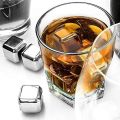 3 PCS Stainless Steel Ice Cubes Metal Whiskey Stones Reusable Whiskey Rocks Set with Ice Tongs and Ice Cube Tray for Cooling Rocks Whiskey Wine.... 