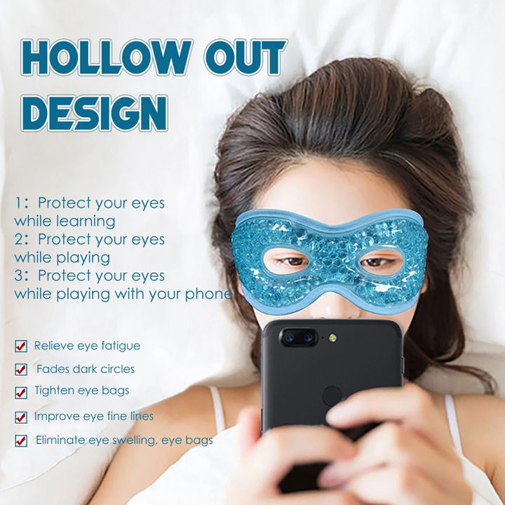 1pc Sleep Gel Eye Mask Cold Eye Mask Remove Edema Relief Remove Dark Circles Cold Eye Mask Eyes Care Relaxing Sleeping Mask