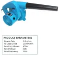 X-FORCE-WS-7 450W 220V Multifunctional Electric Hand Air Blower and Vacuum Cleaning Duster Car Dust Removal Tool. 