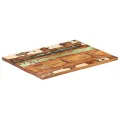 Rectangular Table Top 70x90 cm 25-27 mm Solid Reclaimed Wood. 