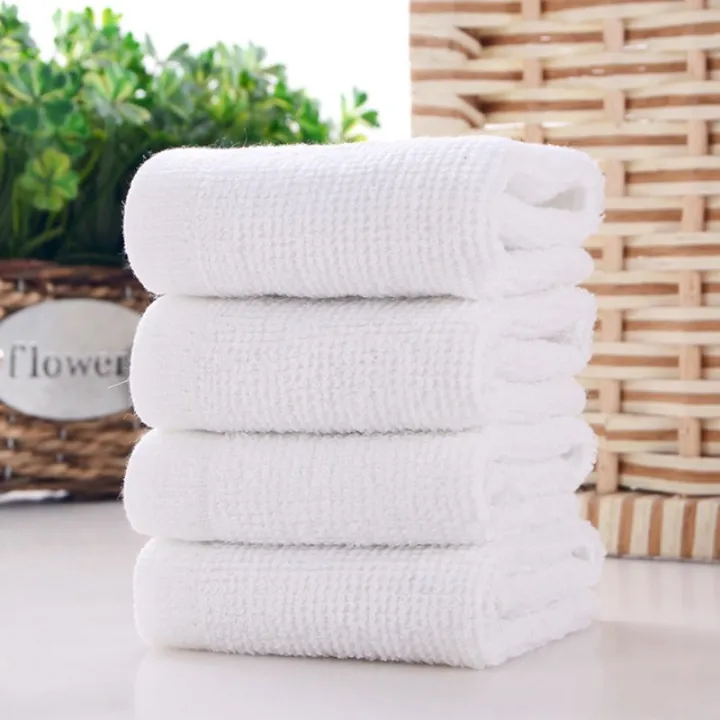 1/4%20Pcs%20100%25%20Cotton%20White%20Square%20Towel%20Rag%20Small%20Towel%20Hotel%20Catering%20Dish%20Towel%20-%20Image%207
